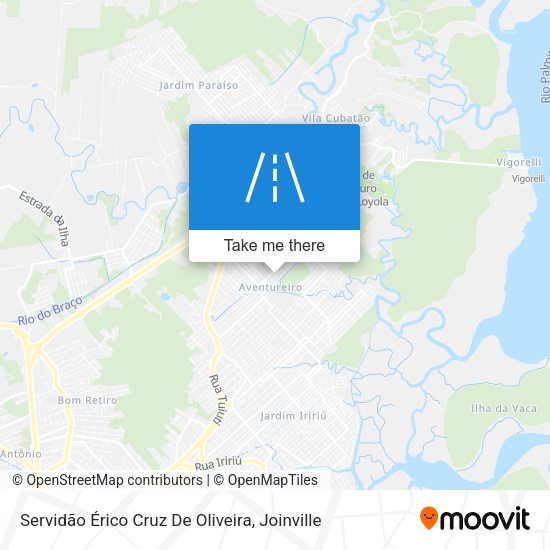 Servidão Érico Cruz De Oliveira map