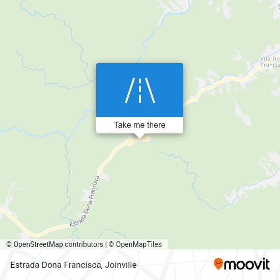 Estrada Dona Francisca map