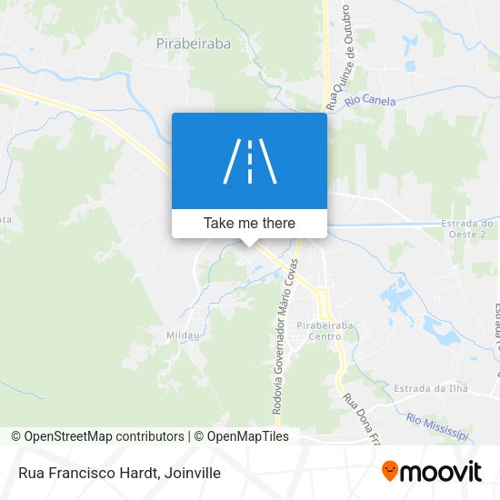 Rua Francisco Hardt map