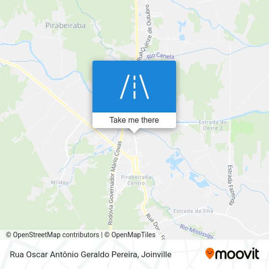 Rua Oscar Antônio Geraldo Pereira map