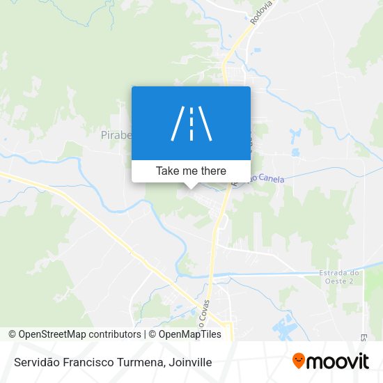 Servidão Francisco Turmena map
