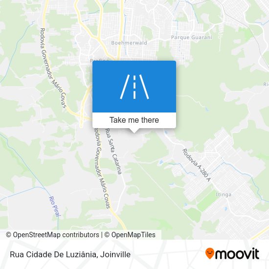 Rua Cidade De Luziânia map