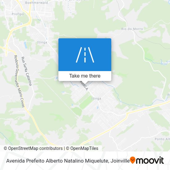 Avenida Prefeito Alberto Natalino Miquelute map