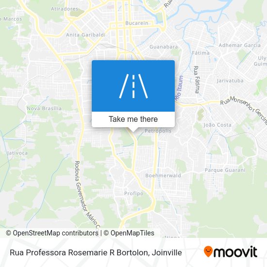 Rua Professora Rosemarie R Bortolon map