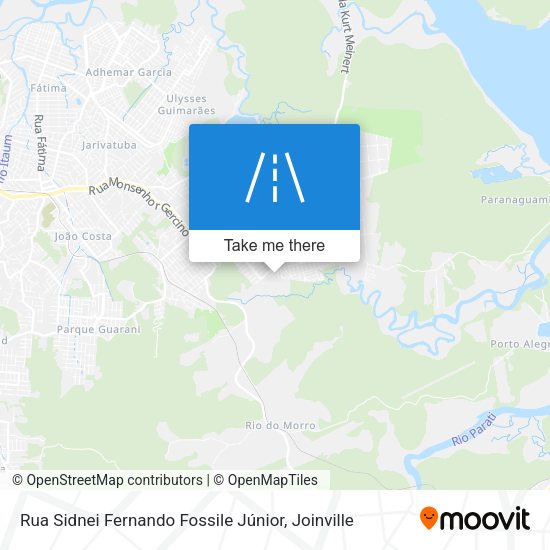 Rua Sidnei Fernando Fossile Júnior map