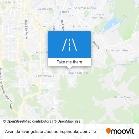 Avenida Evangelista Justino Espíndula map