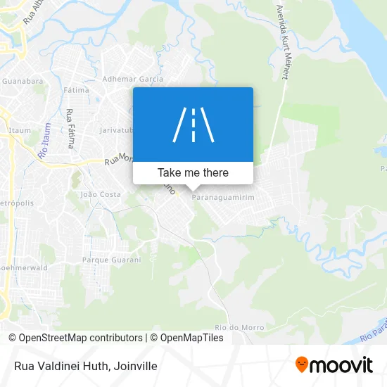 Rua Valdinei Huth map