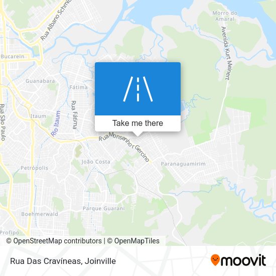 Rua Das Cravíneas map