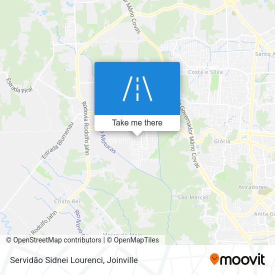 Servidão Sidnei Lourenci map