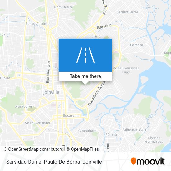 Servidão Daniel Paulo De Borba map