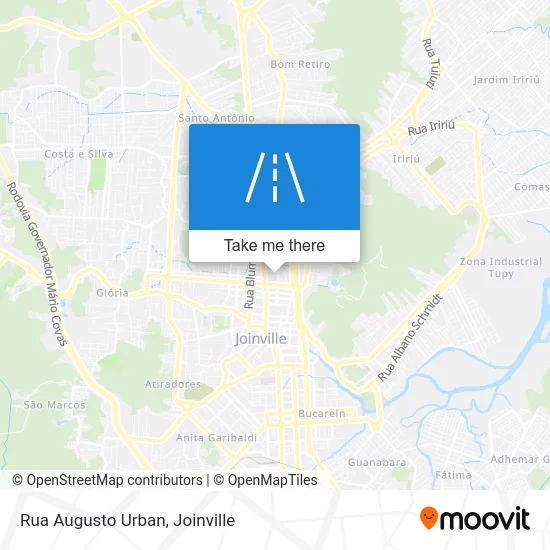 Rua Augusto Urban map