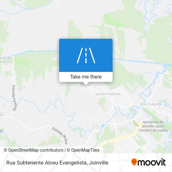 Rua Subtenente Alceu Evangelista map