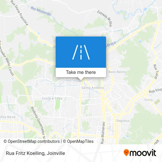 Rua Fritz Koelling map