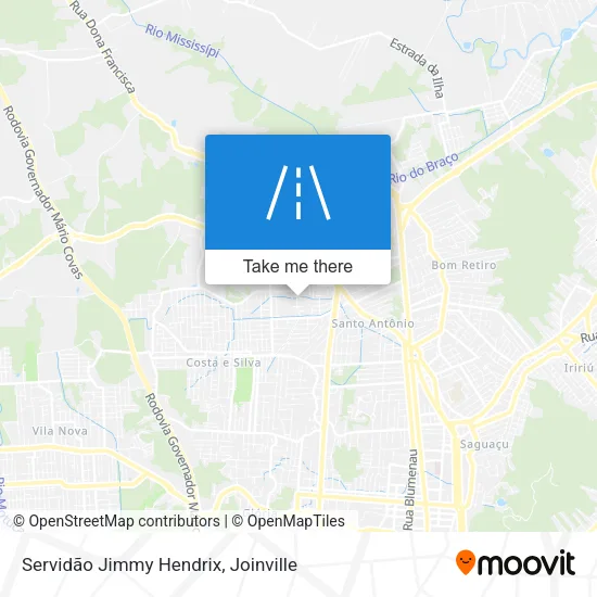 Servidão Jimmy Hendrix map