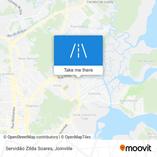 Servidão Zilda Soares map