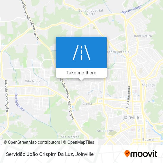 Servidão João Crispim Da Luz map