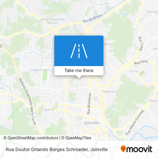 Rua Doutor Orlando Borges Schroeder map