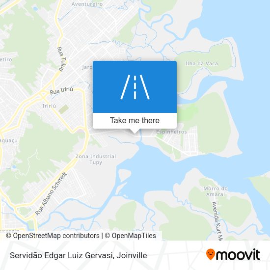 Servidão Edgar Luiz Gervasi map