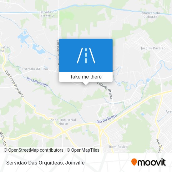 Servidão Das Orquídeas map