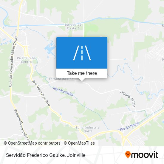 Servidão Frederico Gaulke map