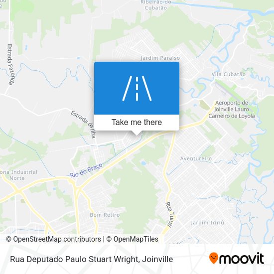 Rua Deputado Paulo Stuart Wright map