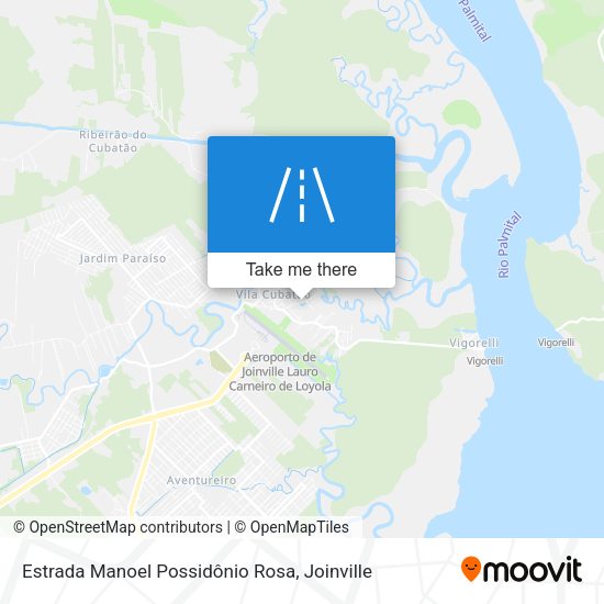 Estrada Manoel Possidônio Rosa map