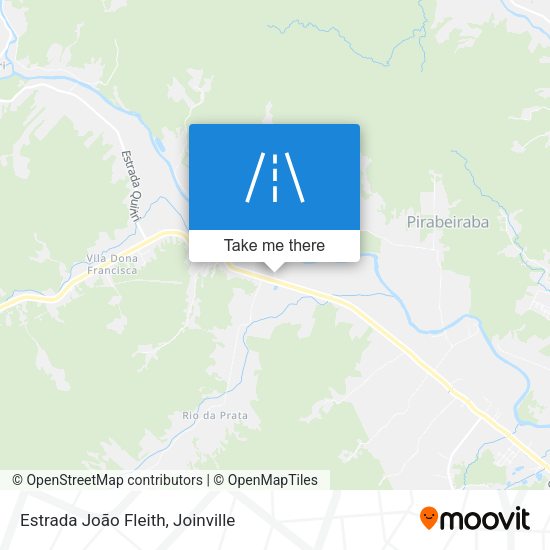 Estrada João Fleith map