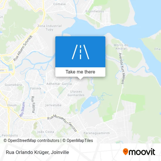 Rua Orlando Krüger map