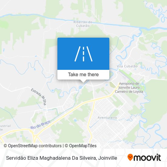 Servidão Eliza Maghadalena Da Silveira map