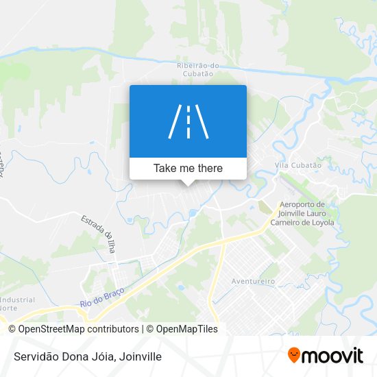 Servidão Dona Jóia map