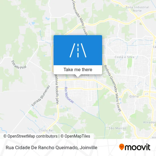 Rua Cidade De Rancho Queimado map