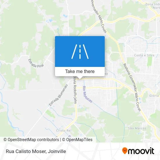 Rua Calisto Moser map