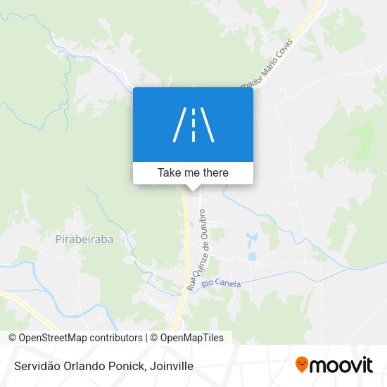 Servidão Orlando Ponick map