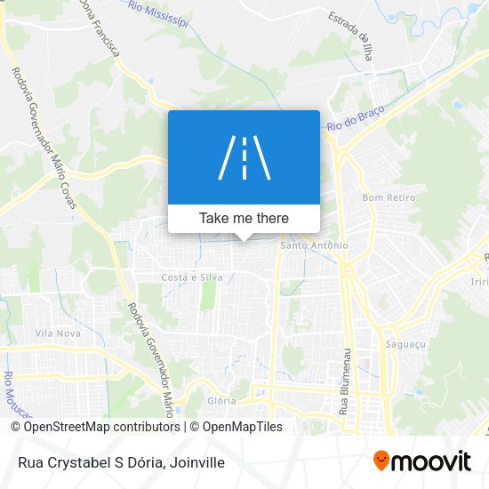 Rua Crystabel S Dória map