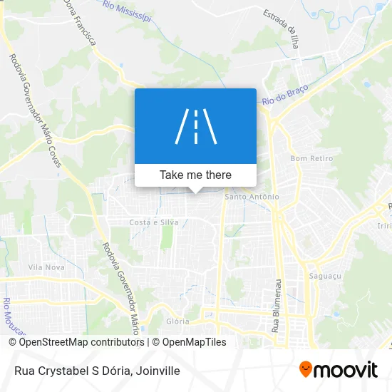 Rua Crystabel S Dória map