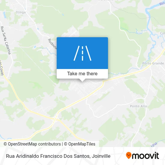 Rua Aridinaldo Francisco Dos Santos map