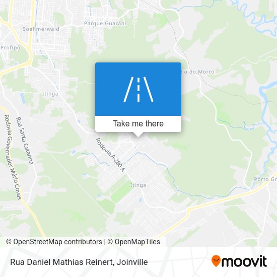 Rua Daniel Mathias Reinert map
