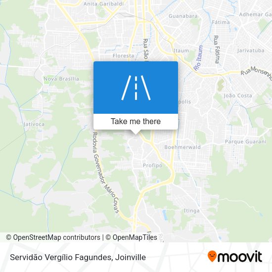 Servidão Vergílio Fagundes map