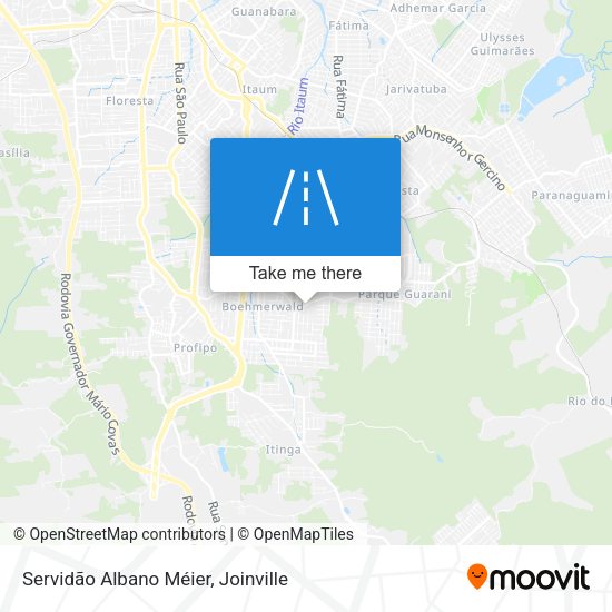 Servidão Albano Méier map