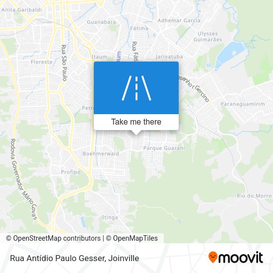 Rua Antídio Paulo Gesser map