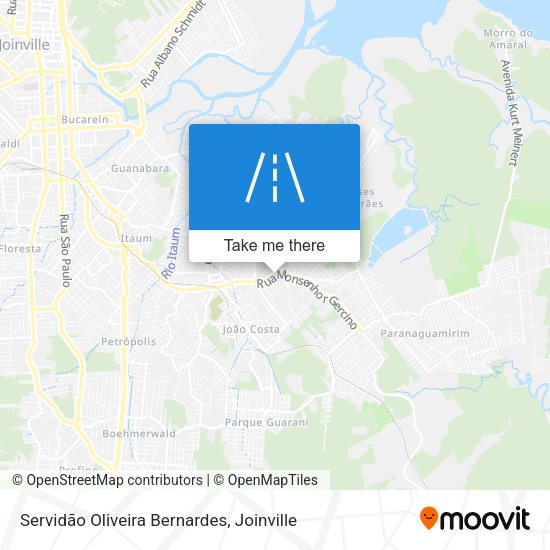 Servidão Oliveira Bernardes map