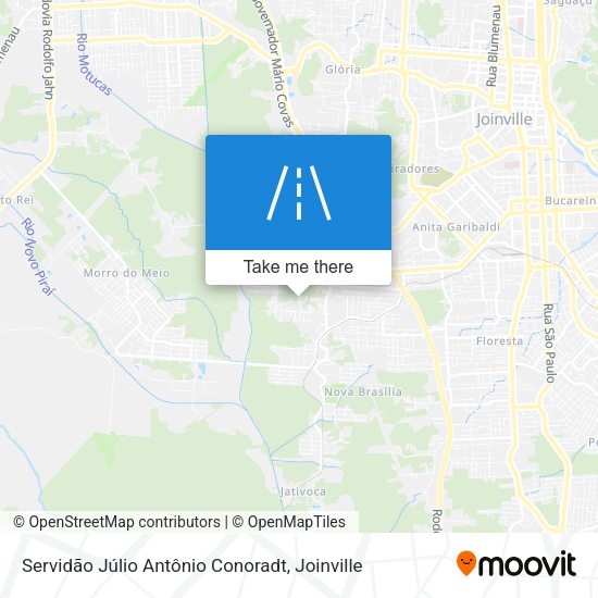 Servidão Júlio Antônio Conoradt map