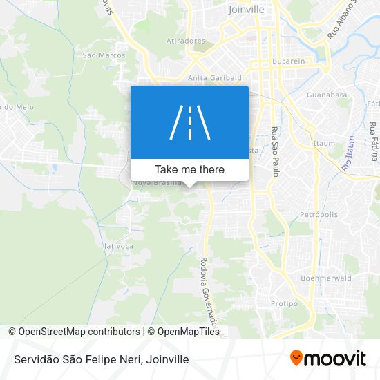 Servidão São Felipe Neri map