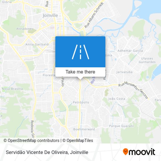 Servidão Vicente De Oliveira map