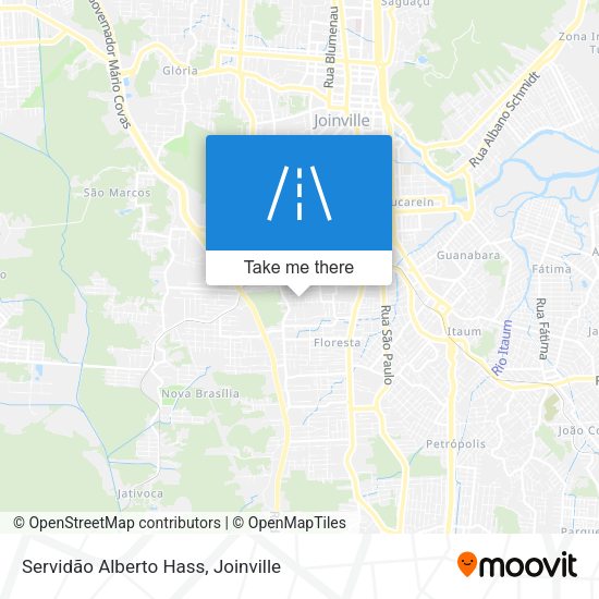 Servidão Alberto Hass map