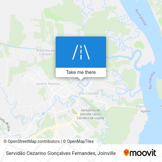 Servidão Cezarino Gonçalves Fernandes map