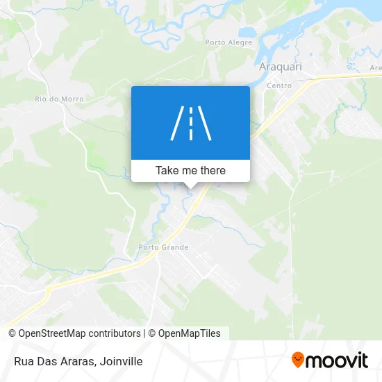 Rua Das Araras map