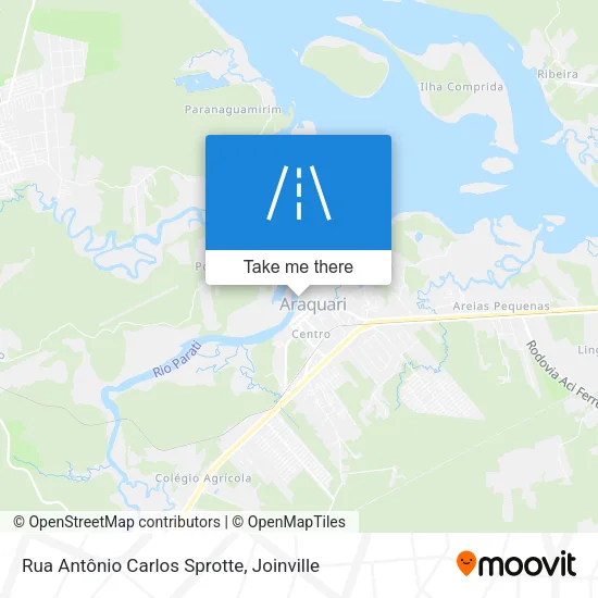 Mapa Rua Antônio Carlos Sprotte