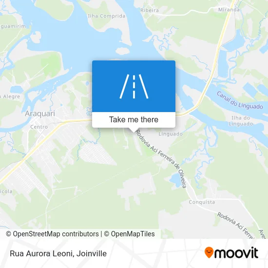 Rua Aurora Leoni map