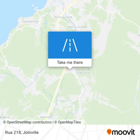 Rua 218 map